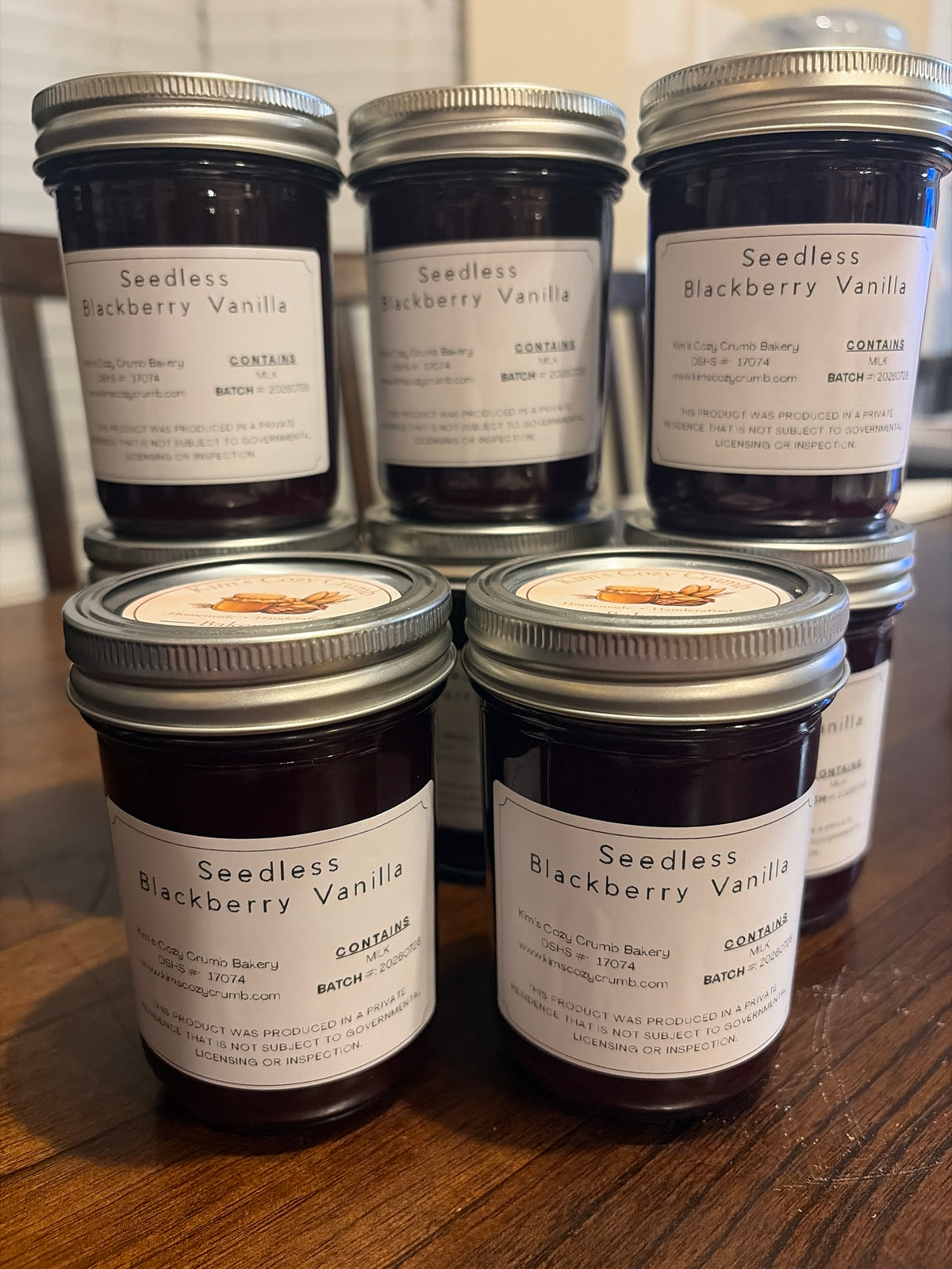 Seedless Blackberry Vanilla Jam