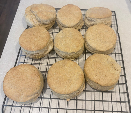 Fresh-Milled Sourdough Biscuits (half dozen)